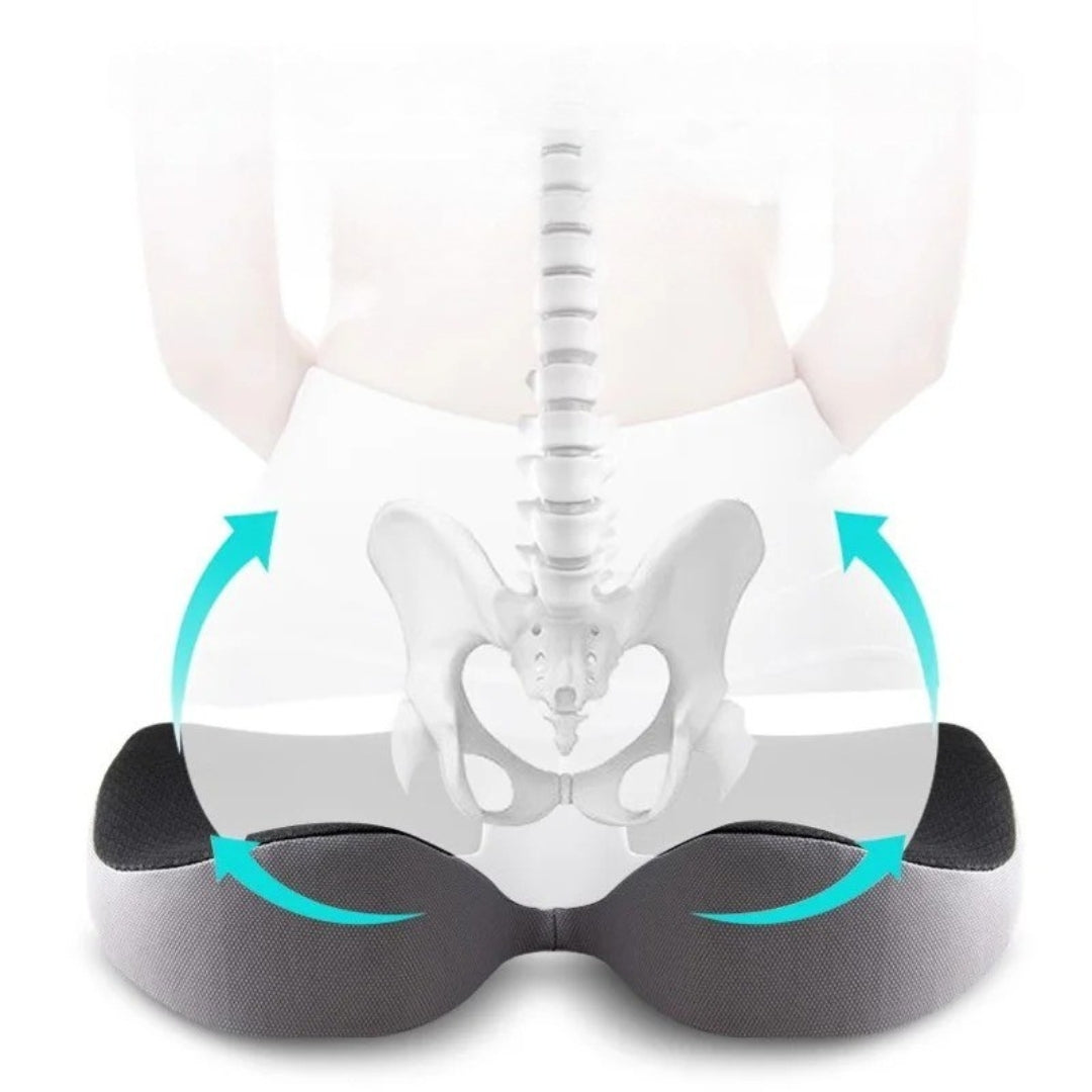 Orthopaedic Car Seat Cushion – Comfortable Cushion with Non-Slip Base for Better Support