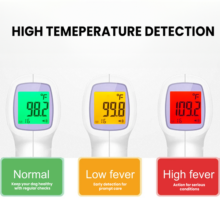 Kontaktloses Hundethermometer mit Ein-Klick-Messung