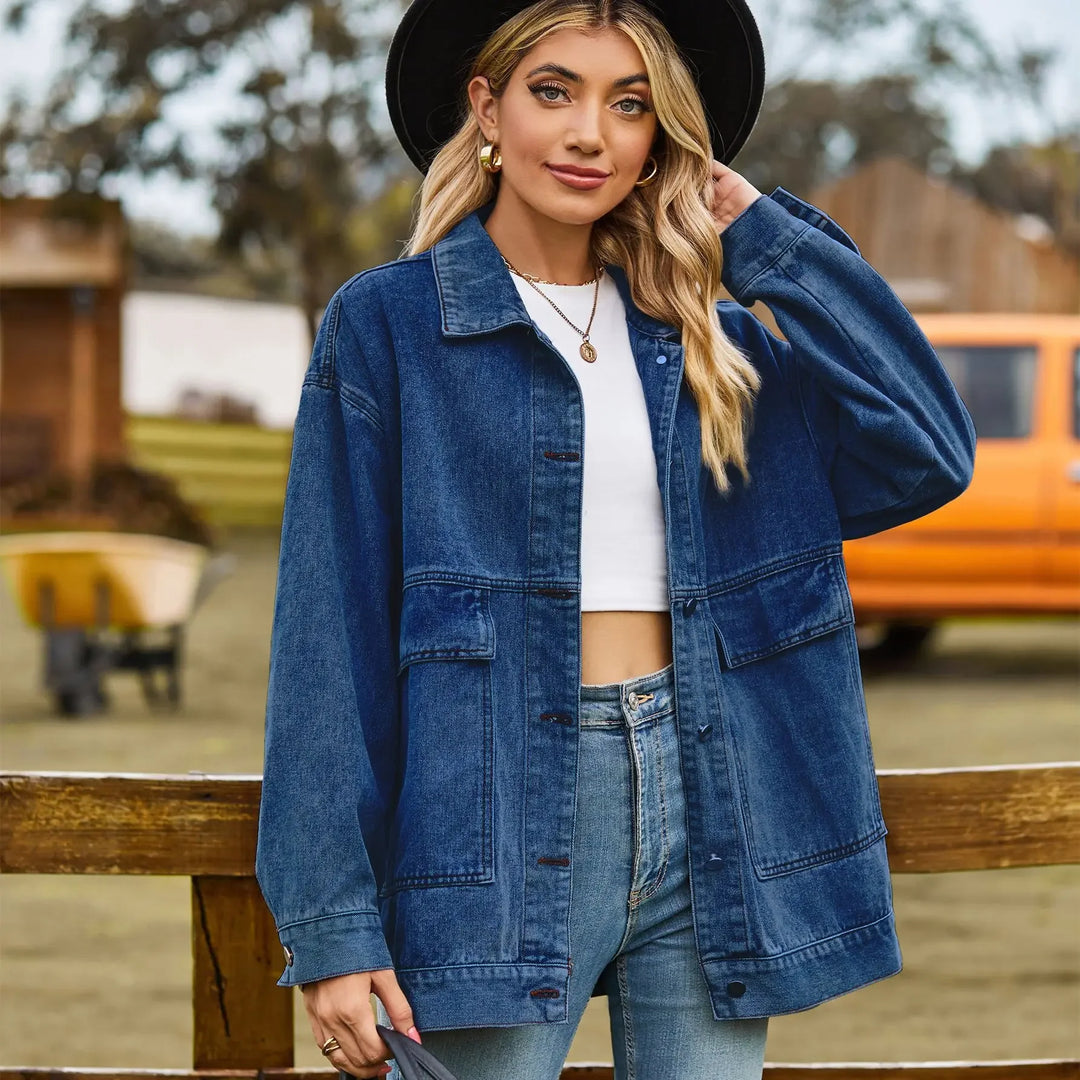 Classic Vintage Denim Jacket for Women