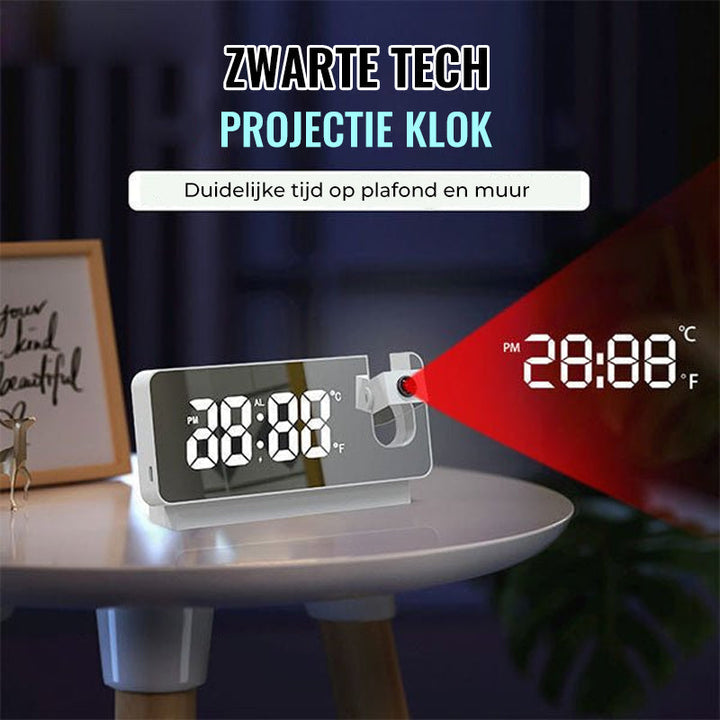 Modern Alarm Clock Projector | Multifunctional Alarm Clock with Projection