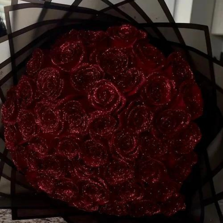 Eternal Bloom Glitter Rose