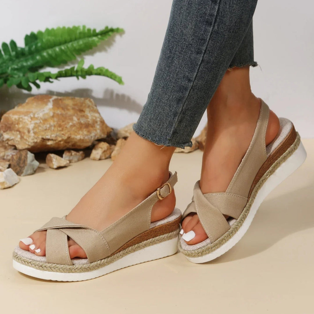 Fashionable Open-Toe Wedge Sandals for Women