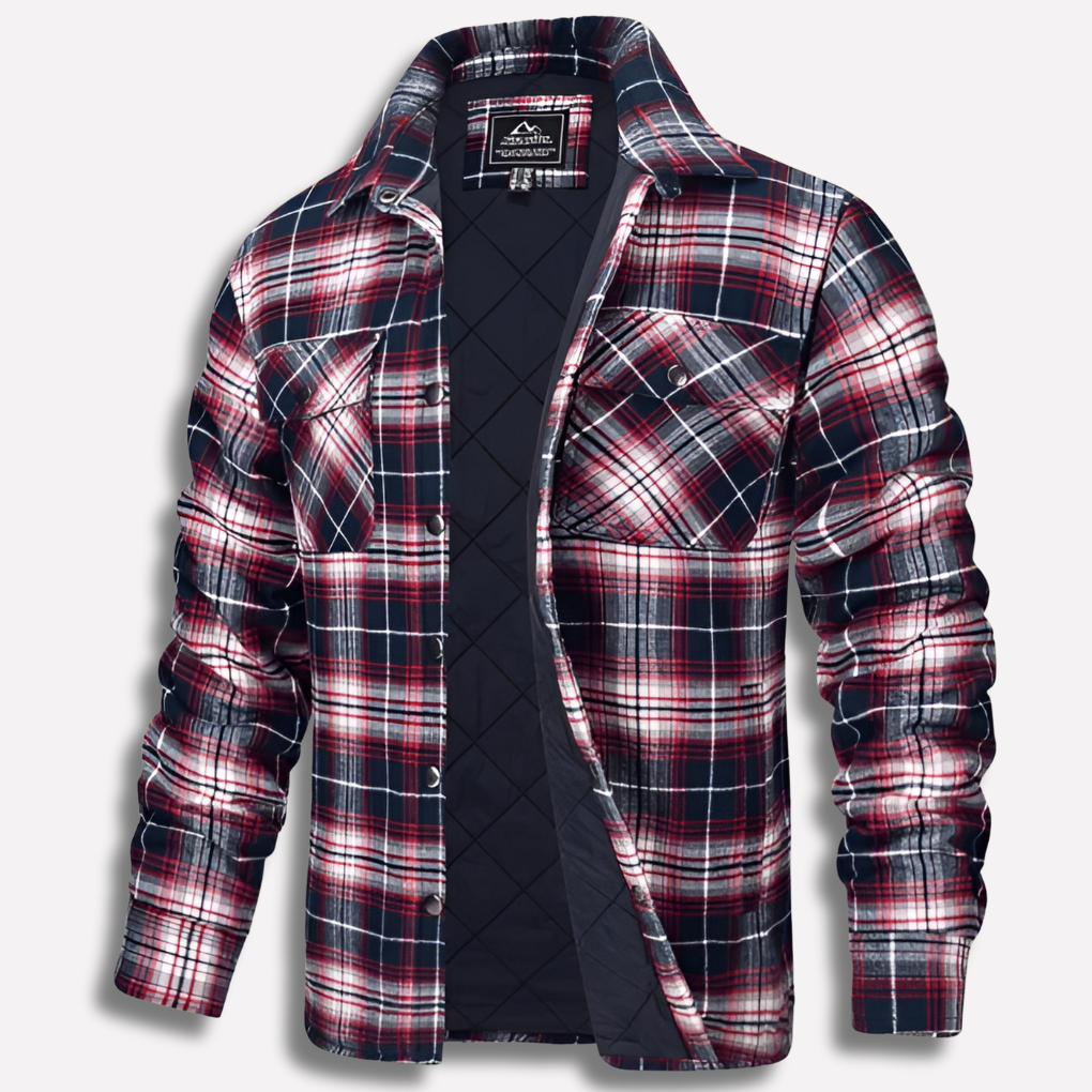 Cotton Checked Flannel Lumberjack Shirt
