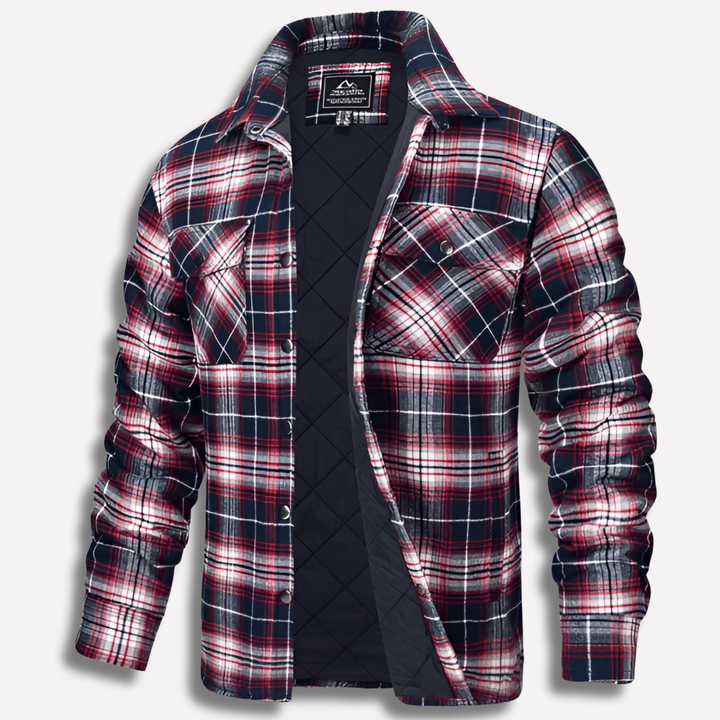 Cotton Checked Flannel Lumberjack Shirt