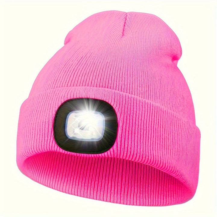 Unisex Beanie with LED Light – Convenient Lighting for Evening Walks