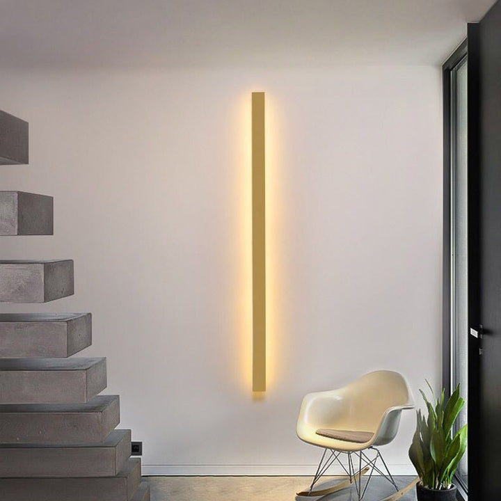 Arisha Minimalist Linear LED Wall Light Gold/Black/White Bedroom