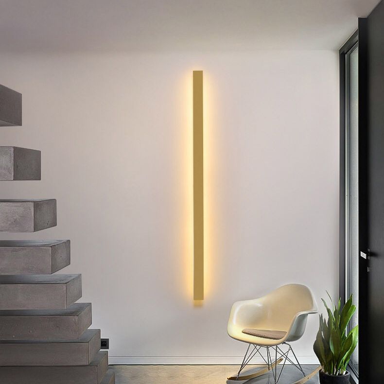 Arisha Minimalistische Lineare Wandleuchte LED Gold/Schwarz/Weiß Schlafzimmer