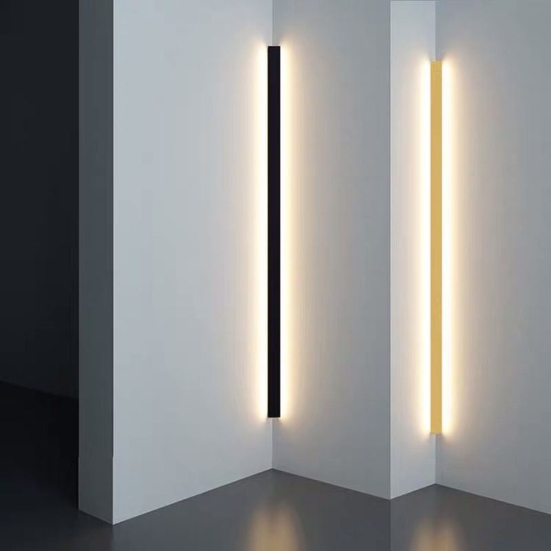 Arisha Minimalistische Lineare Wandleuchte LED Gold/Schwarz/Weiß Schlafzimmer