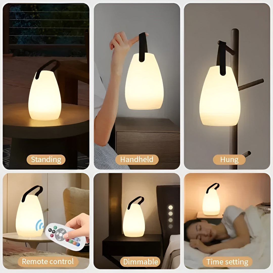 Wireless Waterproof LED Table Lamp for Indoor and Outdoor Use - Lumora