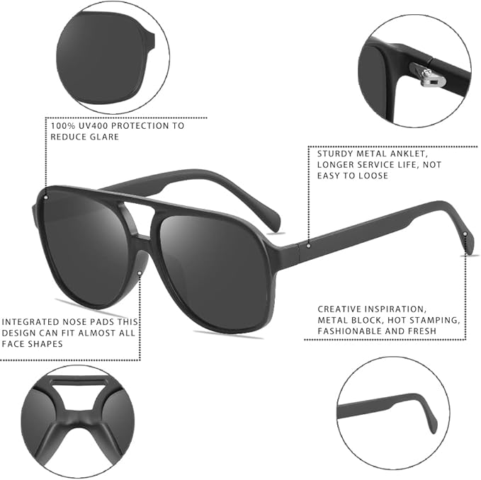 Retro Aviator Sunglasses - Indy, Summer 2025 Edition