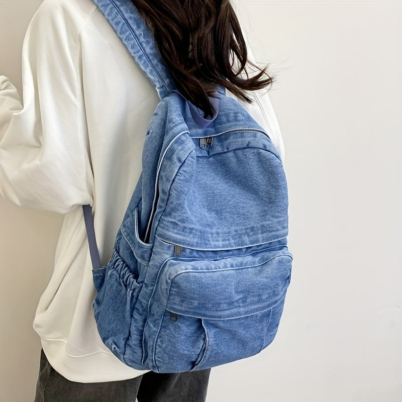 Lässiger Denim-Rucksack – Trendige und Vielseitige Reisetasche für Männer und Frauen