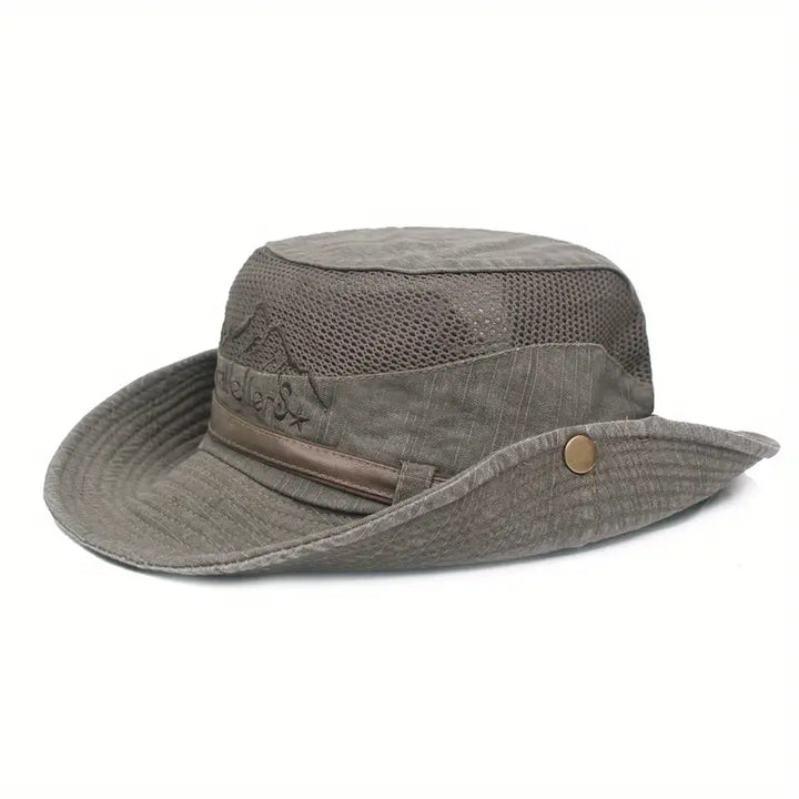 Outdoor-Sonnenhut mit Verstellbaren Riemen und Breiter Krempe – Solantra