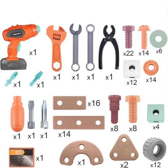 BUILDMASTER – Tool Set for Creative Children Aged 3 and Up