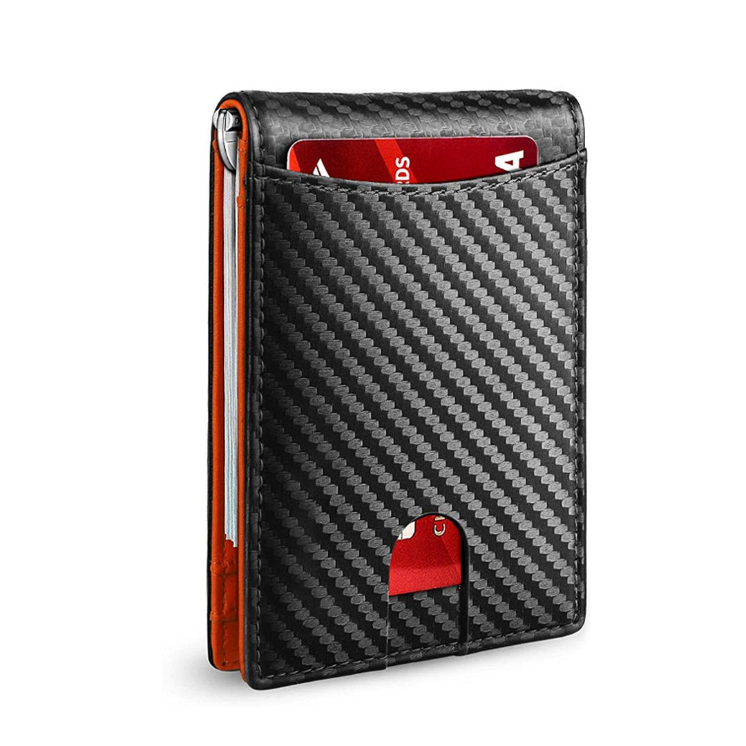 Men's Slim RFID Wallet | Leather Card Holder | Black