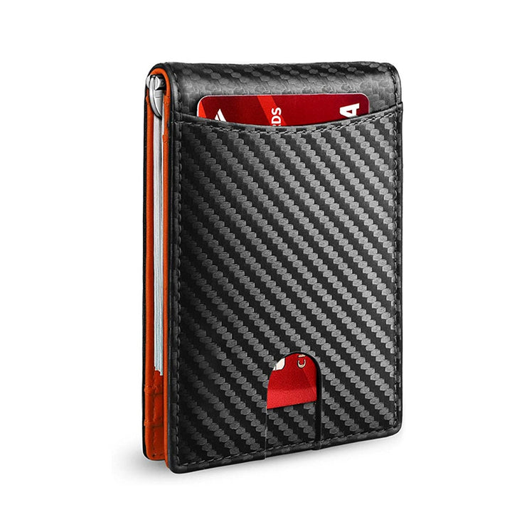Men's Slim RFID Wallet | Leather Card Holder | Black