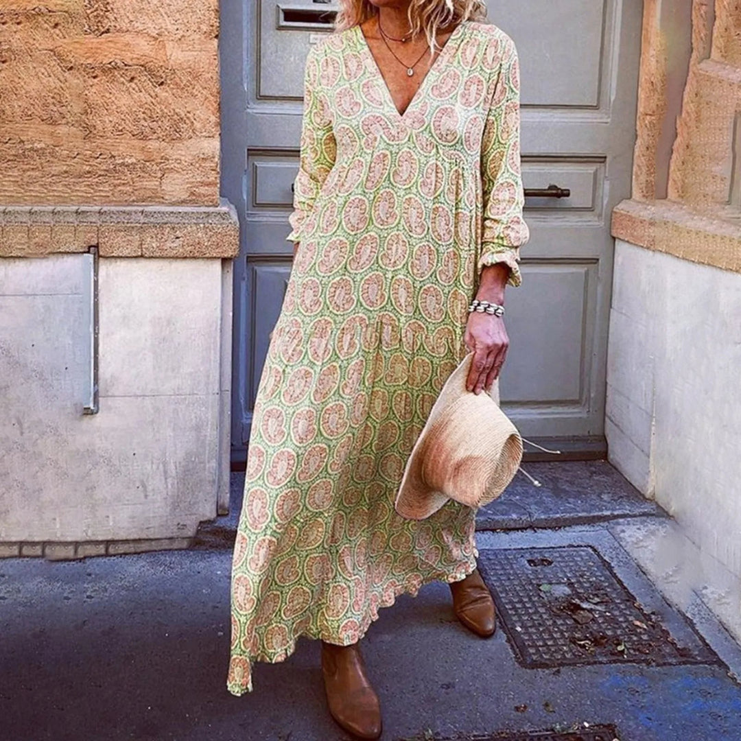 Bohowaves Geometric Maxi Dress