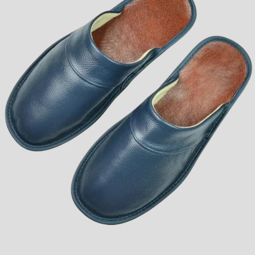 Men’s Leather Slippers