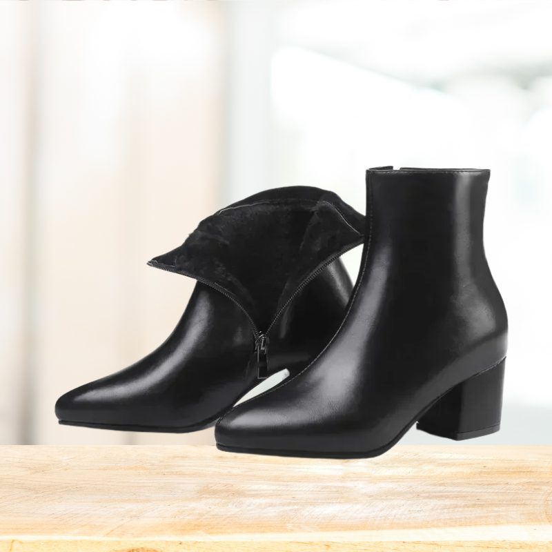 The Ankle Boots – Bold Silver Finish with Comfortable Design