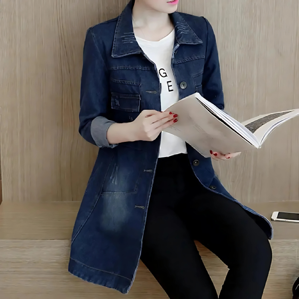 Denim Trench Coat
