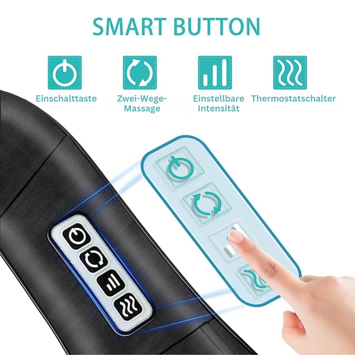 Shiatsu Massage Cushion with Infrared - AuraComfort