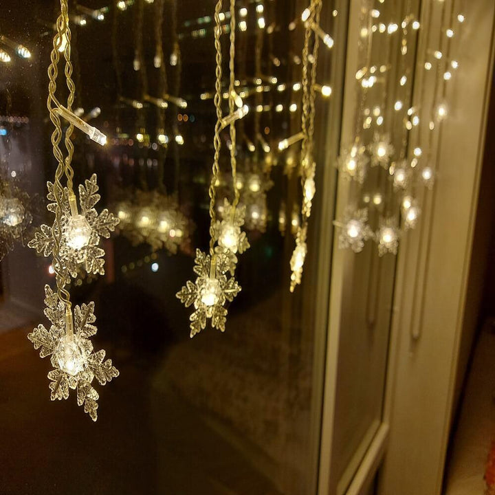 LED Snowflake Fairy Lights | Indoor & Outdoor