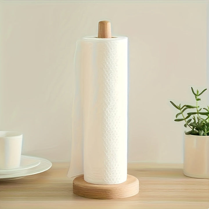 Bamboo Kitchen Roll Holder with Natural Finish – Elegant and Practical for the Worktop