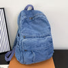 Casual Denim Backpack – Trendy and Versatile Travel Bag for Men and Women