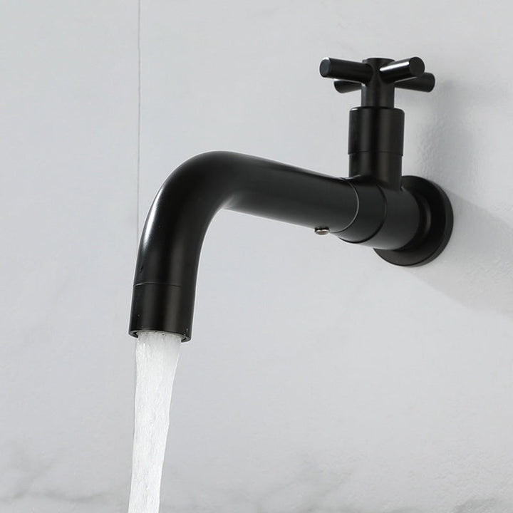 Modern Single-Lever Wall-Mounted Basin Mixer Tap with 1 Hole