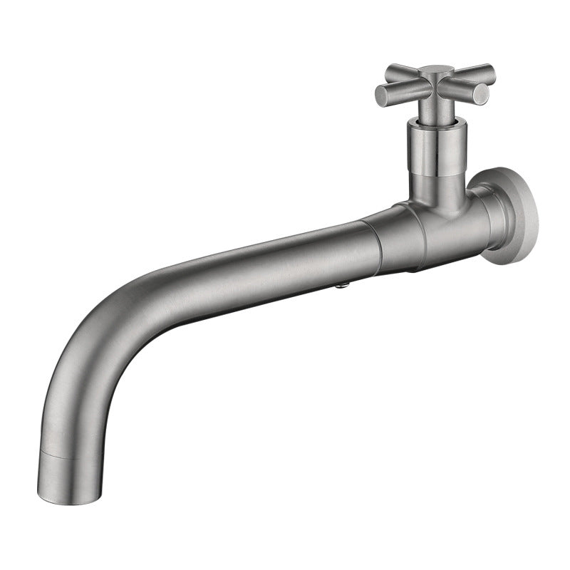 Modern Single-Lever Wall-Mounted Basin Mixer Tap with 1 Hole