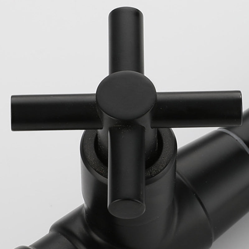 Modern Single-Lever Wall-Mounted Basin Mixer Tap with 1 Hole