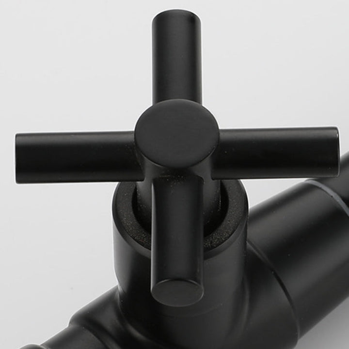 Modern Single-Lever Wall-Mounted Basin Mixer Tap with 1 Hole