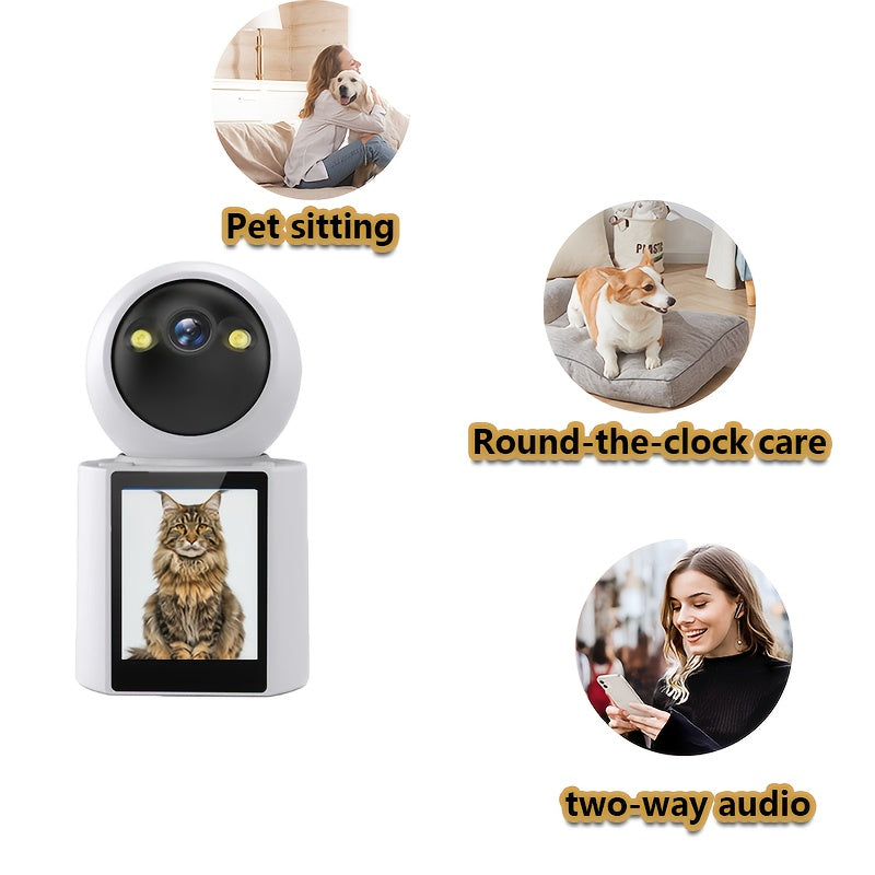 Pet Camera with Screen – Two-Way Audio and Night Vision