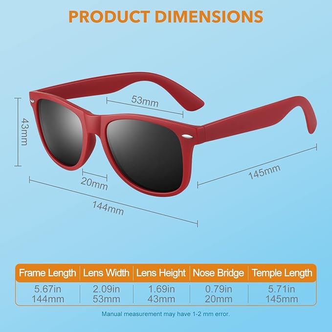 Retro Polarised 80s-Style Sunglasses - Jamie, Summer 2025 Edition