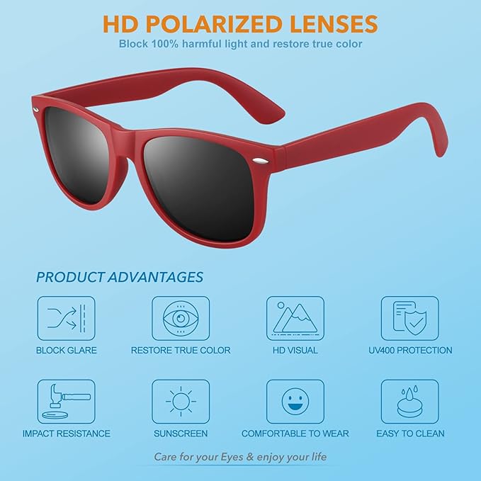 Retro Polarised 80s-Style Sunglasses - Jamie, Summer 2025 Edition