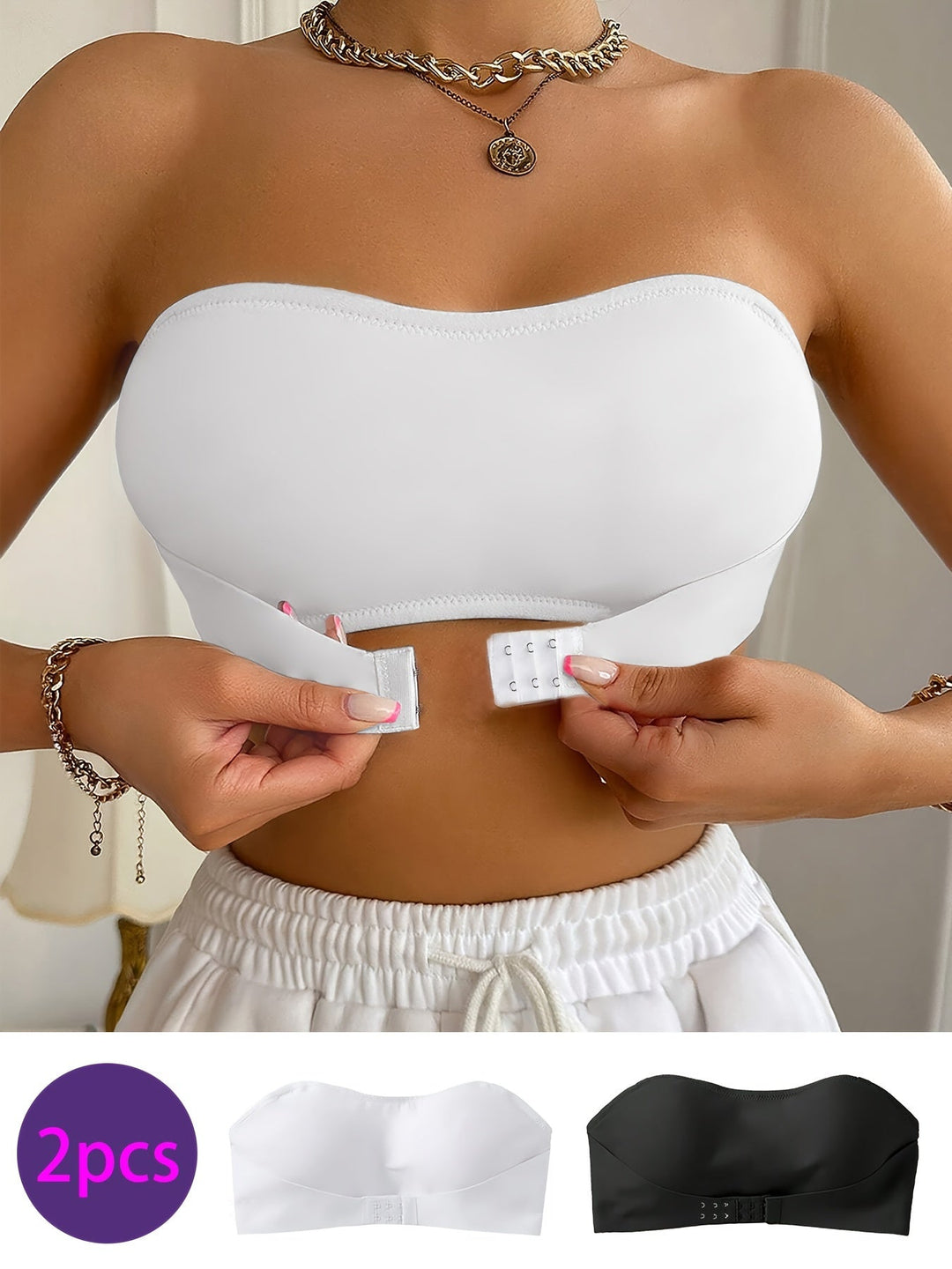 Seamless Bandeau Bra - Soft and Comfortable Without Underwire