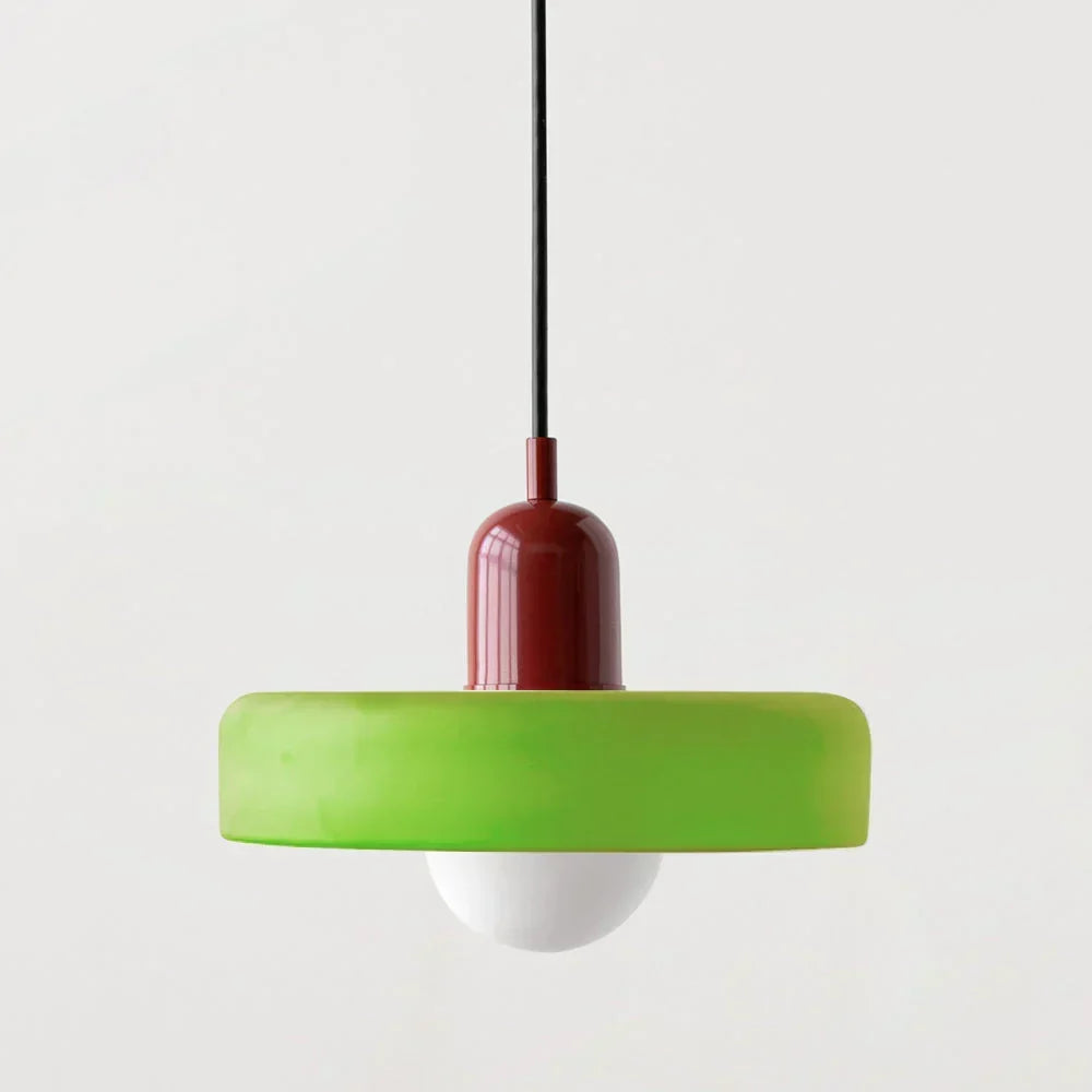 Bauhaus Stained Glass Pendant Light