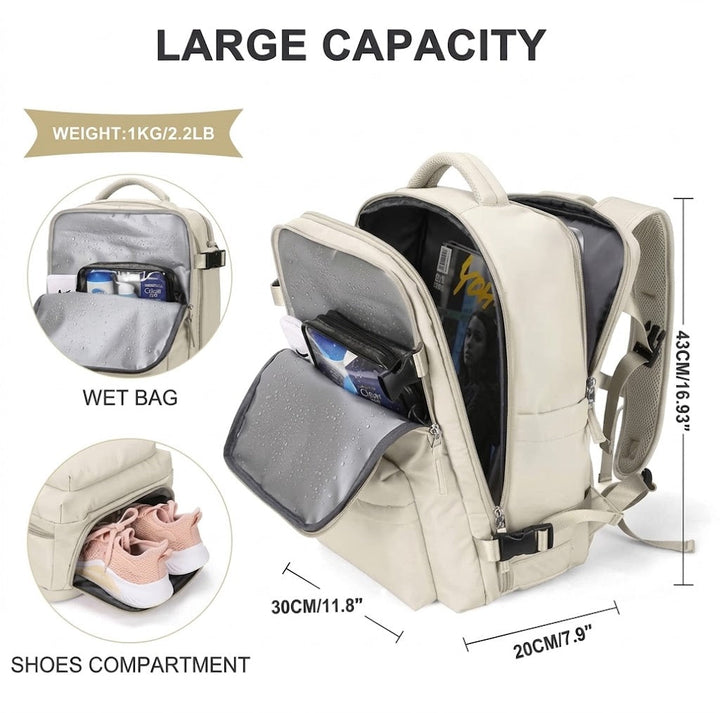 Multi-Compartment Laptop Bag with Adjustable Strap