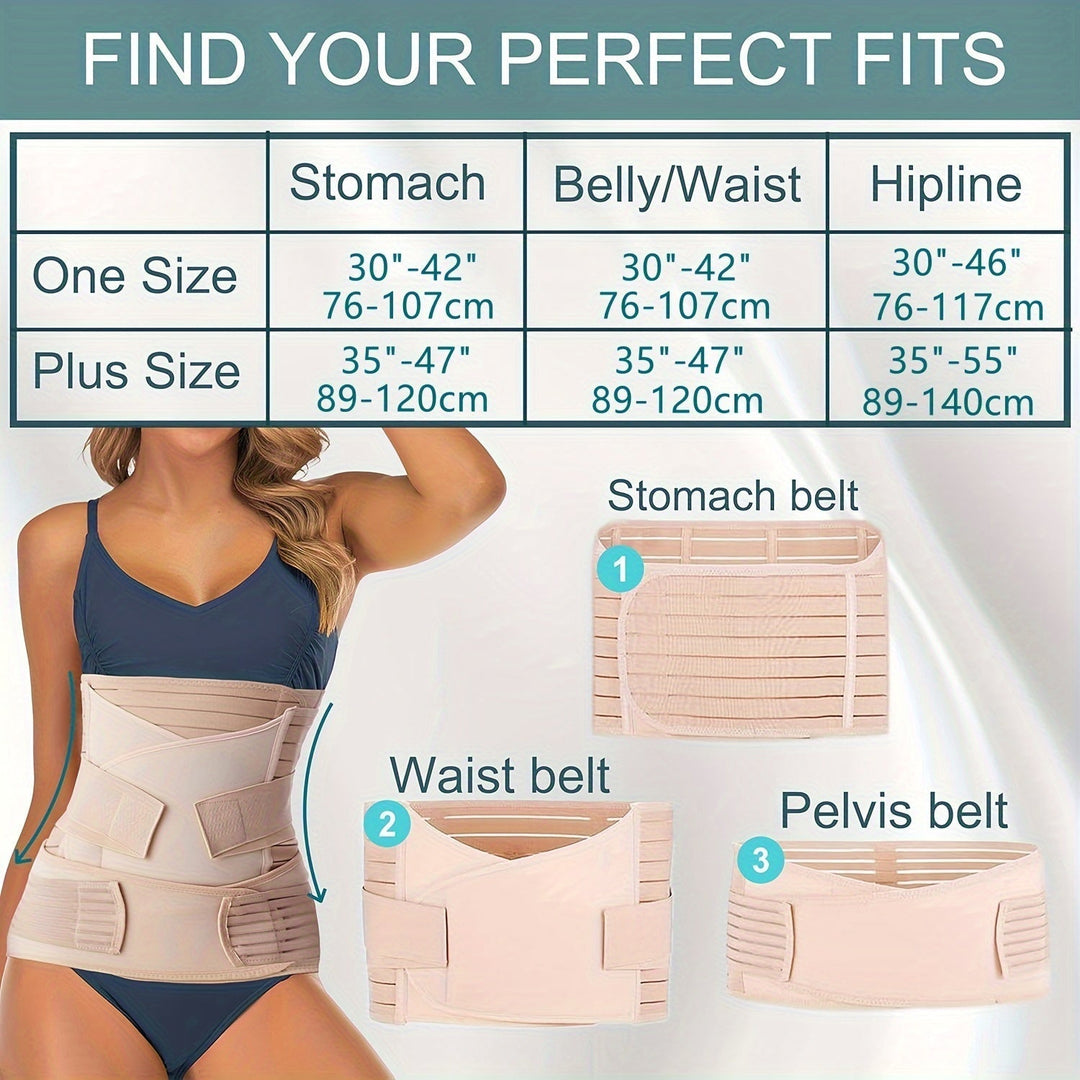 3-in-1 Postpartum Belt – Comfortable, Adjustable Support for Postnatal Recovery