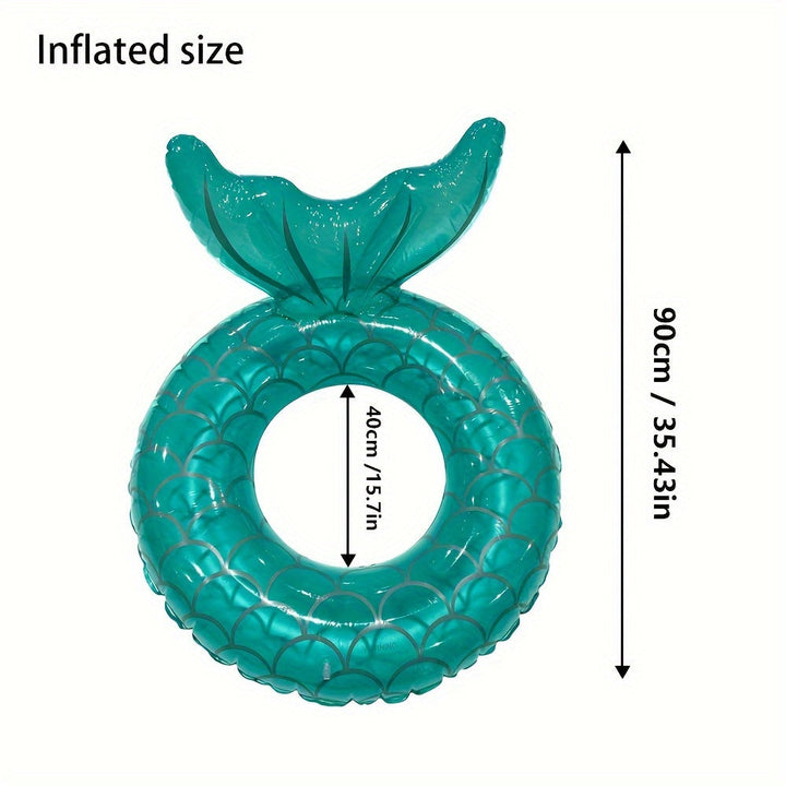 Inflatable Mermaid Shell Float – Ergonomic Design with Pillow