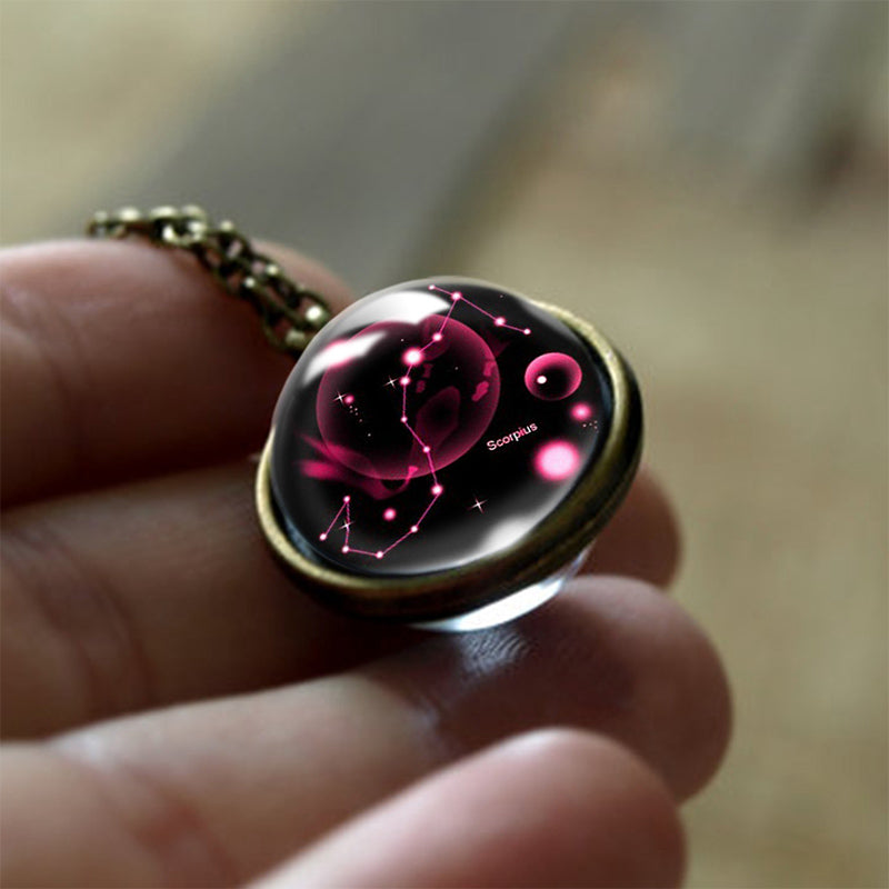 Glass Pendant of the 12 Zodiac Signs Protection – Sofia