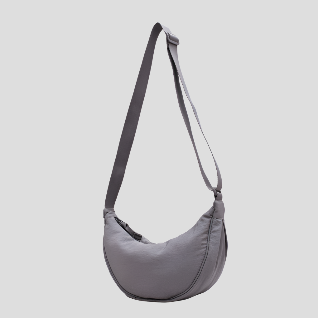 Spacious Nylon Shoulder Bag for Women