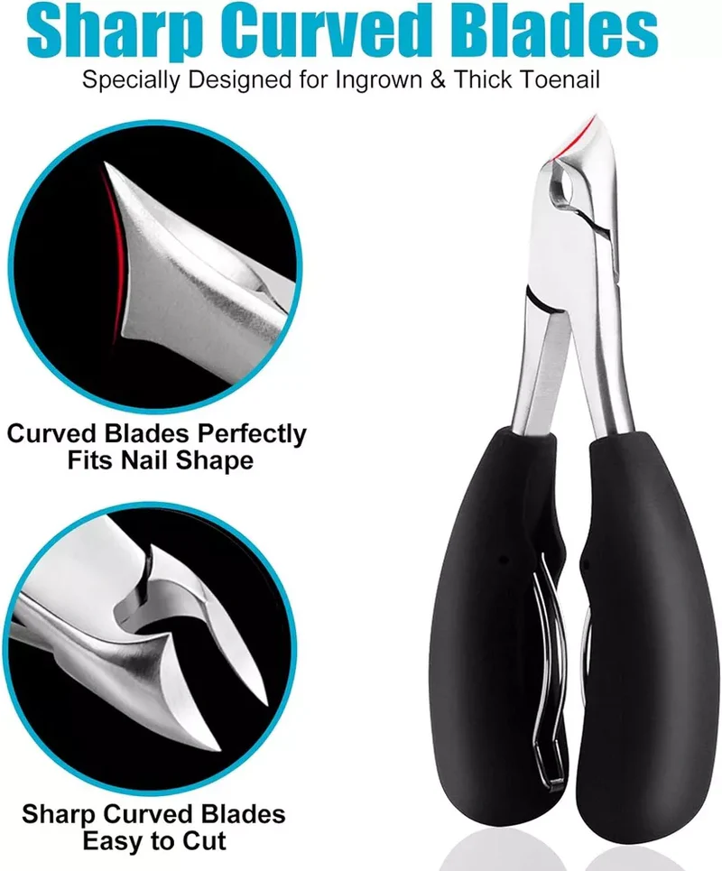 Nagelknipser für Senioren, Scharf, Ergonomisch und Ideal für Dicke Nägel
