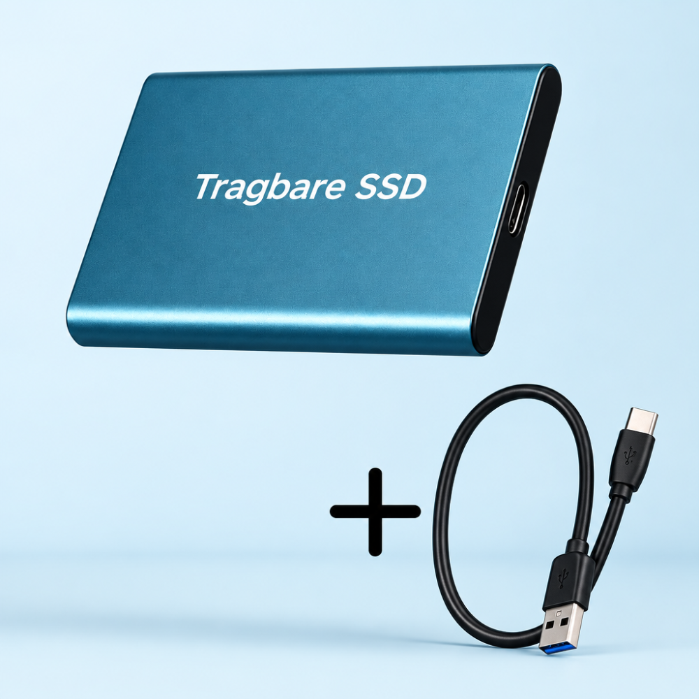 Rugged 30 TB External SSD for Large Files