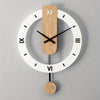 Creative Wood and Acrylic Pendulum Wall Clock – Elegant, Silent Decoration