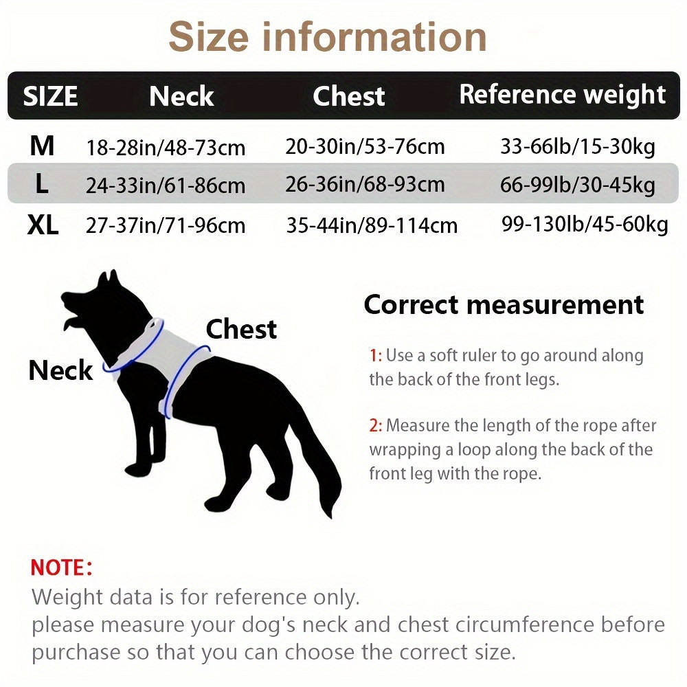 Tactical Dog Harness with Pockets – Durable Nylon Harness for Training and Adventures