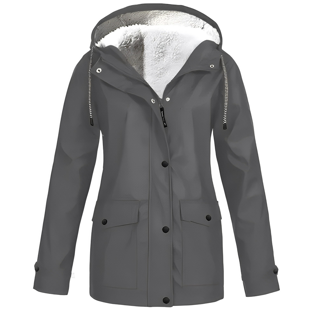 Fleece-Lined Women's Raincoat - WarmWarder