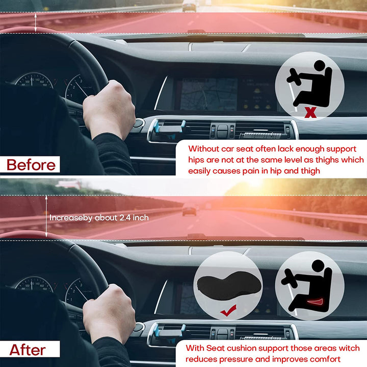 Pro Version Car Seat Booster Cushion for Greater Driving Comfort