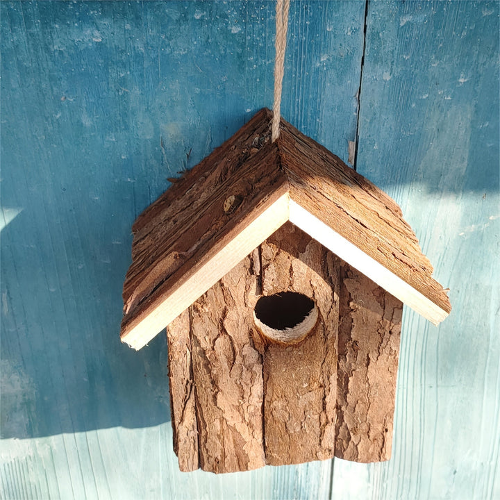 Rustic Wooden Bird House – A Cosy Home for Garden Birds