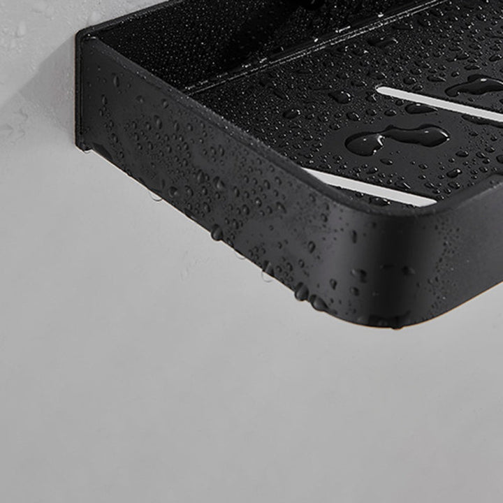Modern Matte Black Bathroom Set 1/2 - Stainless Steel Bathroom Shelf