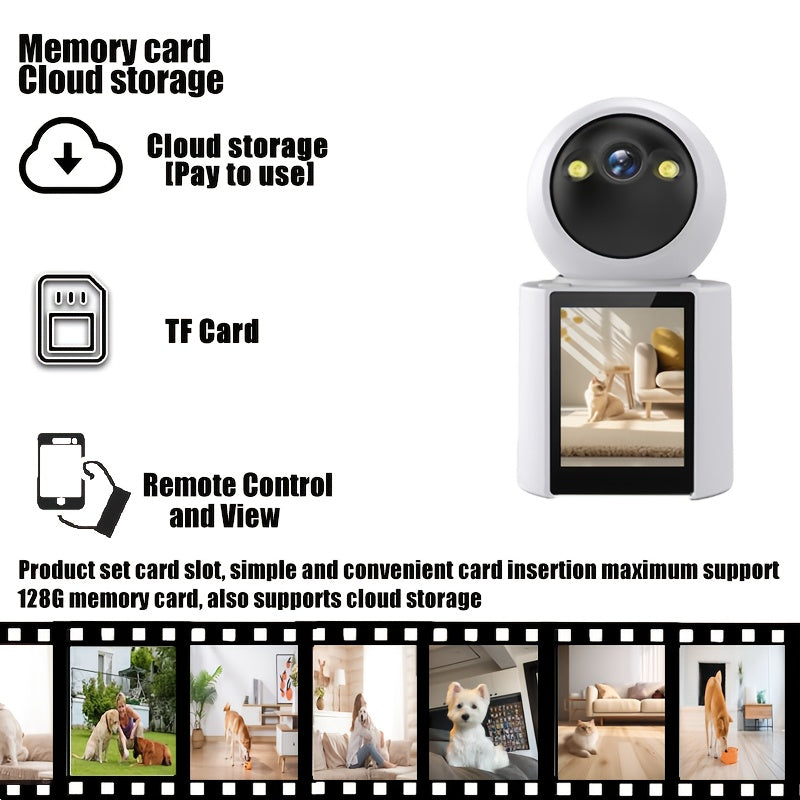 Pet Camera with Screen – Two-Way Audio and Night Vision